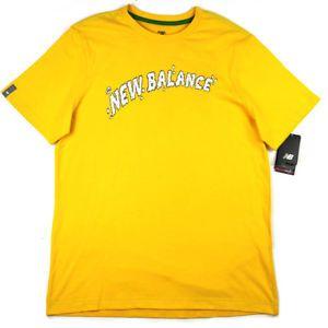 Yellow Cloud Logo - New Balance Cloud Logo T-Shirt - Bold Yellow | eBay