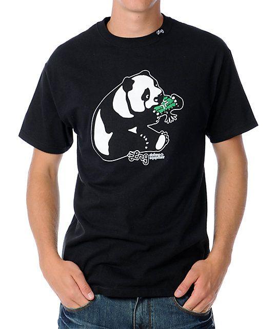 LRG Panda Logo - LRG CC Panda Mens Black T Shirt
