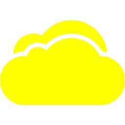 Yellow Cloud Logo - Yellow cloud 3 icon yellow cloud icons