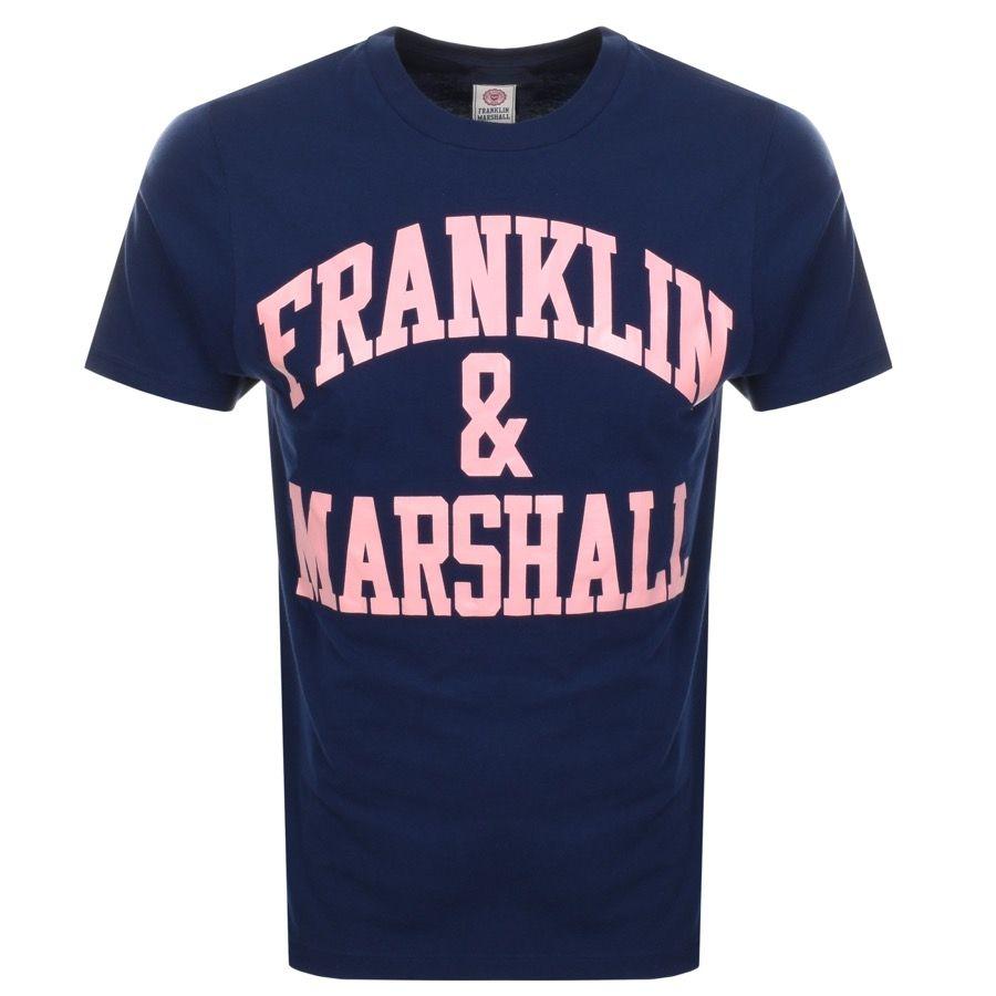 Franklin Clothing Logo - Franklin Marshall Logo T Shirt Navy | Mainline Menswear