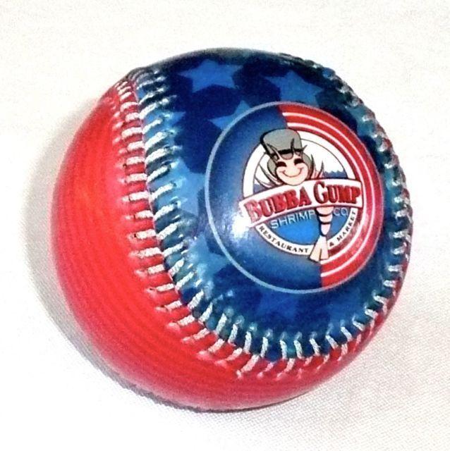 Blue and Red Restaurant Logo - Bubba Gump Shrimp Co. Baseball Blue/red Restaurant Souvenir Ball | eBay