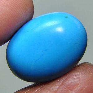 Semi Oval Blue Logo - 6.30 C.T. Tuquoise (Feroza) Gemstone Brilliant Look Semi Oval Light ...