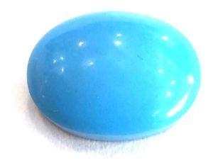 Semi Oval Blue Logo - 6 C.T. Tuquoise (Feroza) Gemstone Brilliant Look Semi Oval Light ...