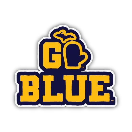 Go Blue University of Michigan Logo - The Mitten State University of Michigan ''Go Blue'' Decal