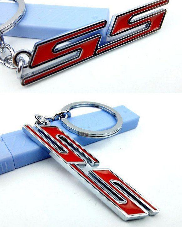 Red SS Logo - Car Styling Metal Red SS Logo Key Ring Fob Key Chain For Chevrolet