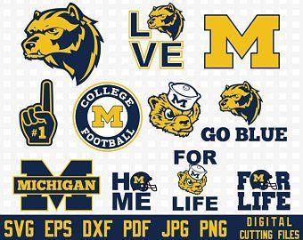 Go Blue University of Michigan Logo - University michigan | Etsy