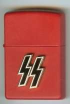 Red SS Logo - SS Logo Red Zippo Lighter