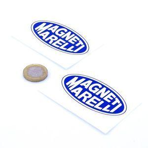 Semi Oval Blue Logo - Magneti Marelli Blue Oval Stickers Classic Car Racing Rally Decals ...