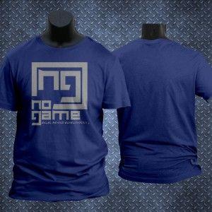 Navy Blue and Silver Logo - White w/Black Print Sport Shirt - No Game