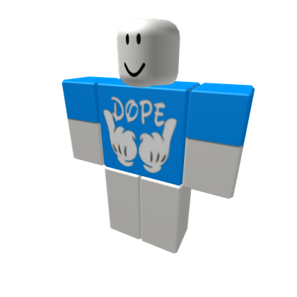 Dope Roblox Logo - Sky Blue Dope Shirt