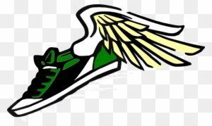 Track Shoe Logo - Pix For Track Shoes With Wings Clip Art Library Shoe