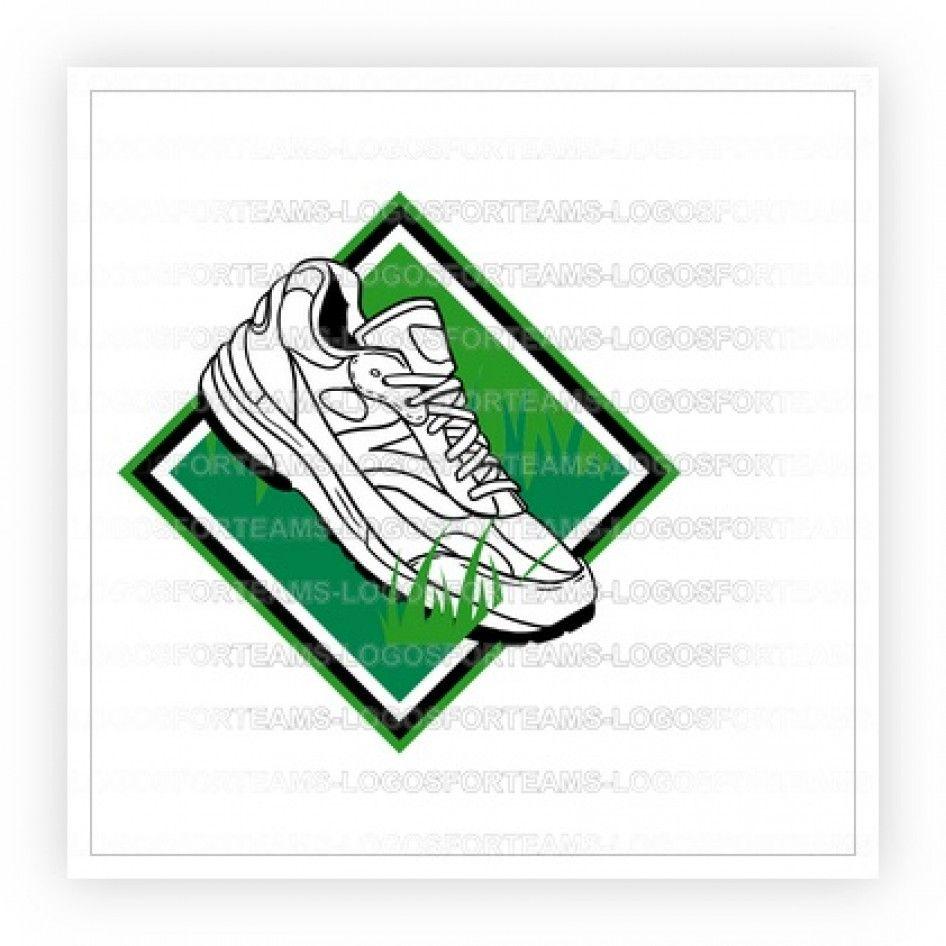 Track Shoe Logo - Sports Logo Part of Tennis Running Athletic Shoe Logo Design Graphic