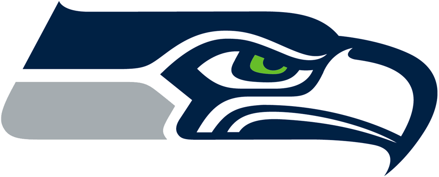 Silver Football Logo - Seattle Seahawks Primary Logo - National Football League (NFL ...