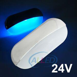 Semi Oval Blue Logo - 24V Blue LED Courtesy Lights,Semi Oval Stainless Boat Lamp,Indicator ...