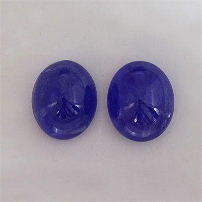 Semi Oval Blue Logo - 9.03ctw 11x9x5.6mm Oval Blue Tanzanite Semi Translucent Included AA+