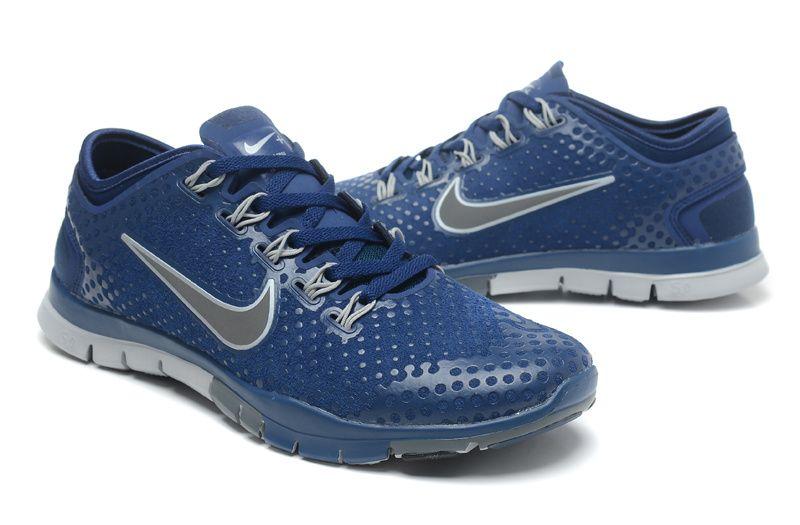 Navy Blue and Silver Logo - Best Sales Women Nike Free TR FIT Navy Blue with Silver Logo ...