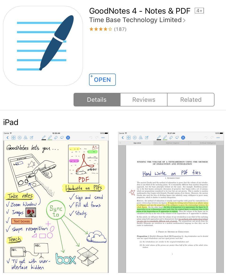 Good Notes 4 App Logo - Note taking made easy