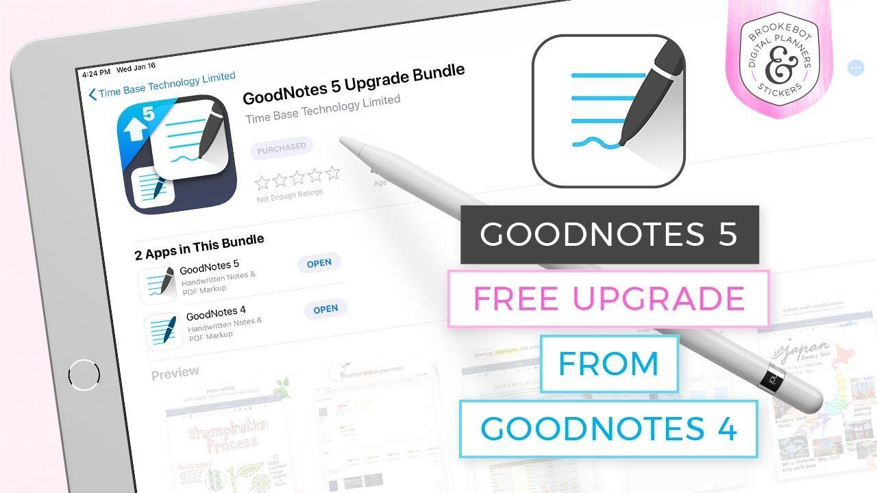 Good Notes 4 App Logo - Goodnotes 5 Upgrade from Goodnotes 4 for Free w/ Bundle Option in ...