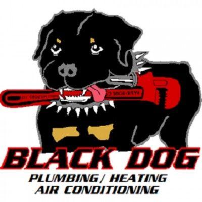 Red and Black Dog Logo - Black Dog Plumbing - Shelter Our Pets