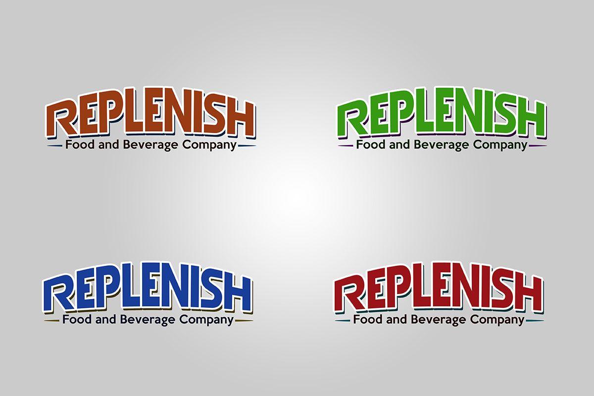 Food and Beverage Company Logo - Modern, Professional, It Company Logo Design for Replenish