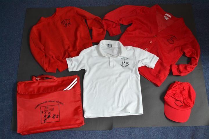 Red and White Supermarket Logo - Cumberland Infant School - School Uniform