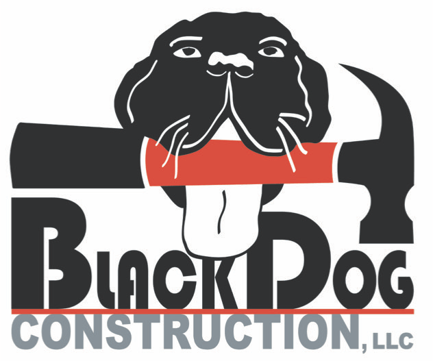 Red and Black Dog Logo - Black Dog Construction