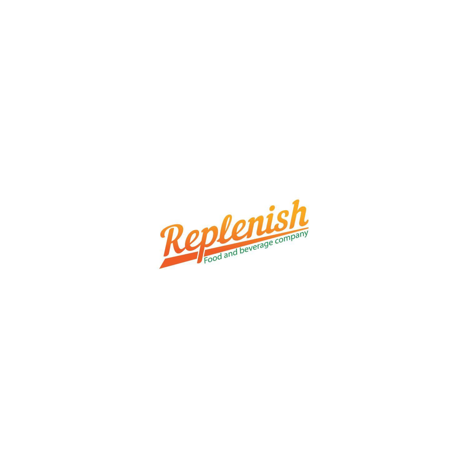 Food and Beverage Company Logo - Modern, Professional, It Company Logo Design for Replenish (by line ...