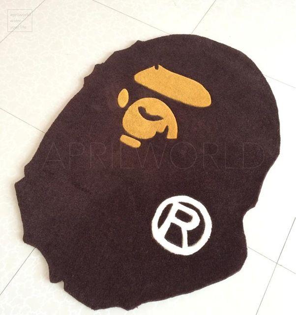 BAPE Monkey Logo - fashion A Bathing Ape door mat floor mat doormat bape carpet rug