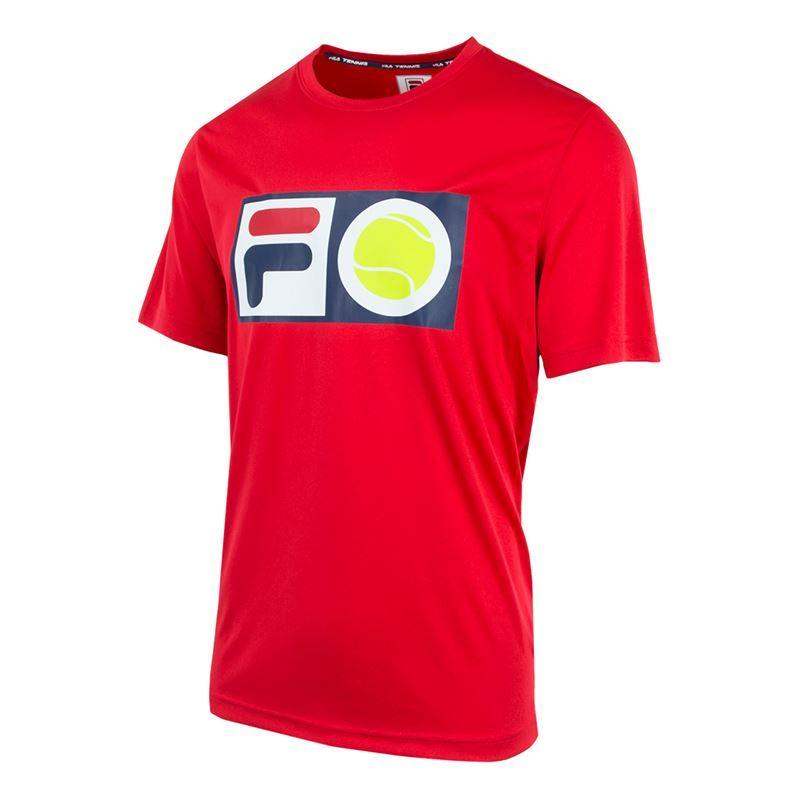 Red Ball F Logo - Fila F Ball Crew, TM181K13 622 | Men's Tennis Apparel