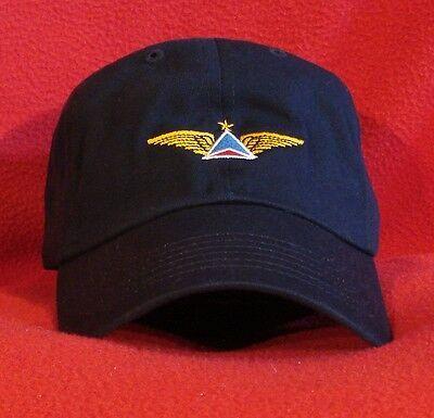 Red Ball F Logo - DELTA AIR LINES F/O (retired logo) Pilot Wings (blue/red) ball cap ...