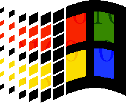 Old Windows Logo - Real Windows logos in the style of the old Windows 10000 logo