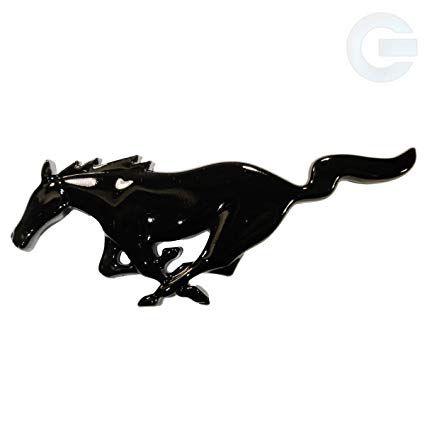 Ford Mustang Horse Logo - Amazon.com: Ford Mustang Running Horse Emblem Badge - Black Gloss ...