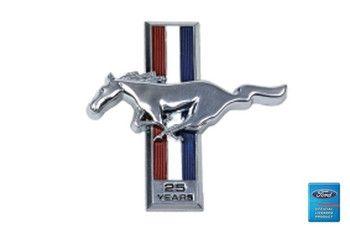Ford Mustang Horse Logo - 1989 Ford Mustang 25th Anniversary Running Horse Dash Emblem