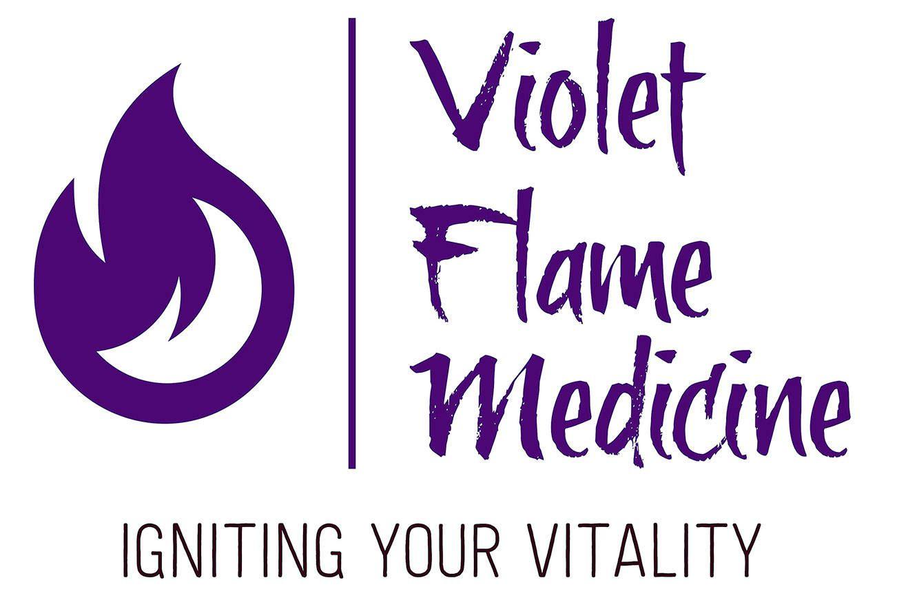 Violet Flame Logo - New practice sparks Violet Flame Medicine | Sequim Gazette