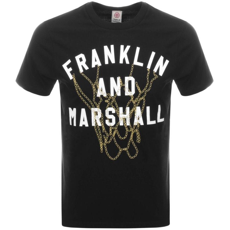 Franklin Clothing Logo - Franklin Marshall Chain Logo T Shirt Black LRYY-5001 Mens Clothing ...