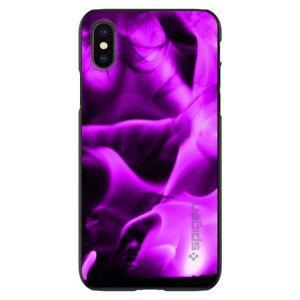 Violet Flame Logo - CUSTOM Spigen Thin Fit Case for Apple iPhone Violet Flame Fire