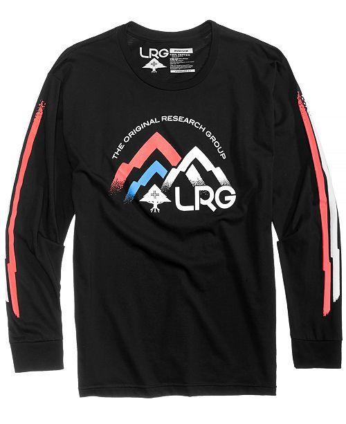 LRG Original Logo - LRG Men's Mountain Original Logo Print T Shirt Shirts