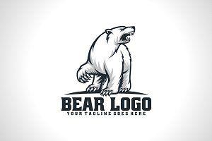 White Bear Logo - Polar Bear Logo Logo Templates Creative Market