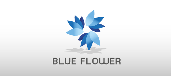 Blue Flower Logo - Free Flower Logo Design | Free Logo Design for download