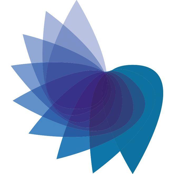 Blue Flower Logo - OPENING FLOWER COMPANY LOGO