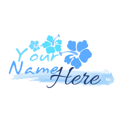 Blue Flower Logo - Tropical Archives Logo Maker