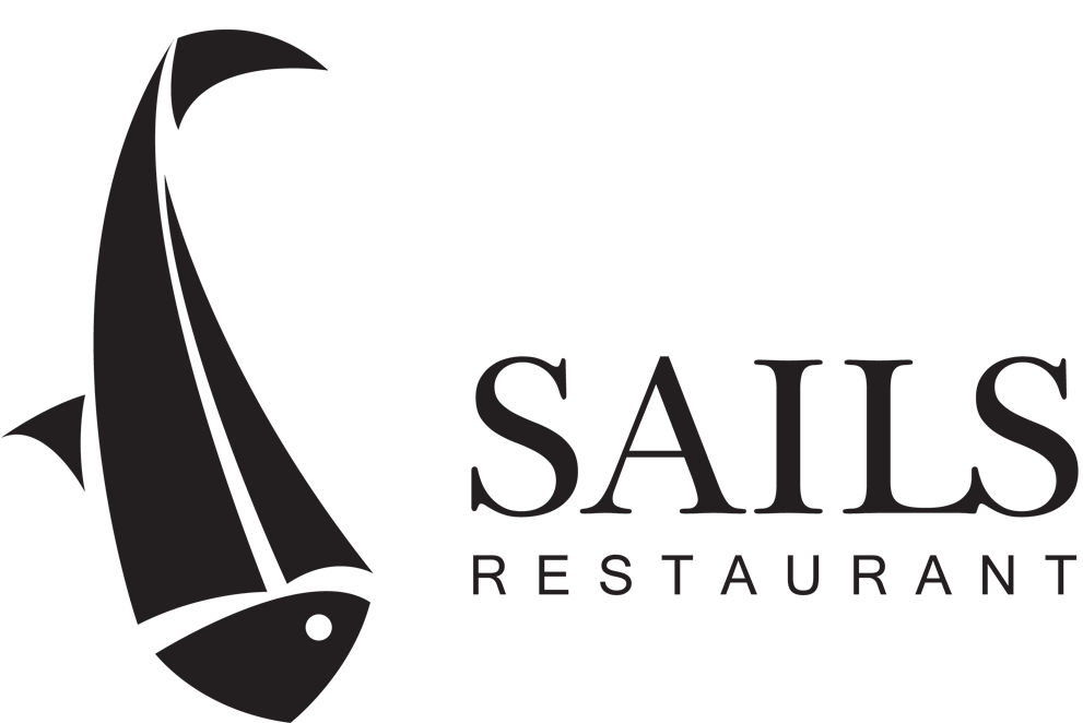 Black and White Restaurant Logo - Restaurant / Gallery - Sails Restaurant