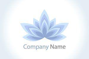 Blue Flower Logo - 9 Lotus Flower Logo Collection ~ Logo Templates ~ Creative Market