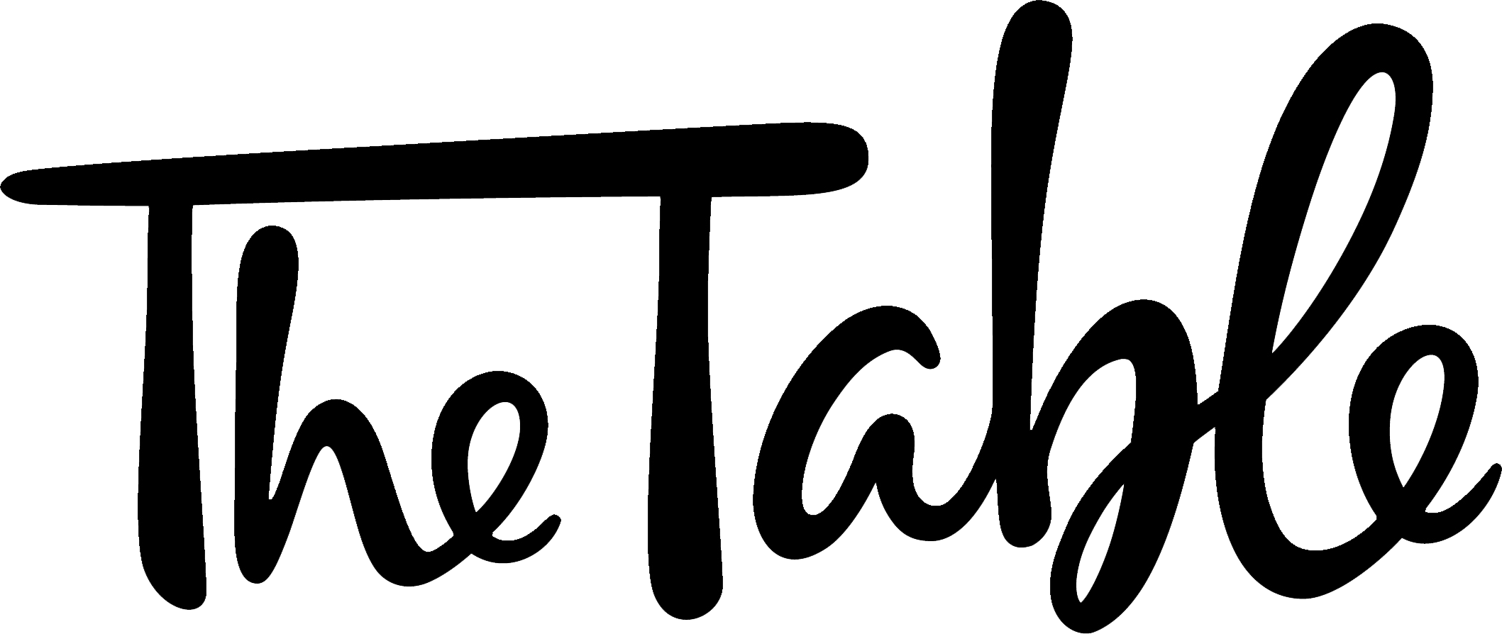 Black and White Restaurant Logo - The Table (restaurant) logo.png