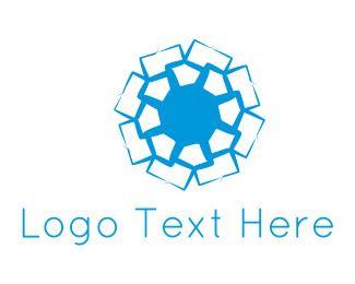 Blue Flower Logo - Meditation Logo Design. Create A Meditation Logo