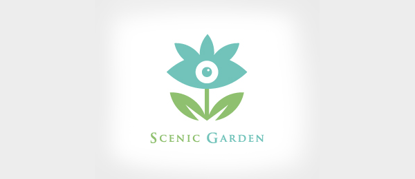 Blue Flower Logo - 50+ Beautiful Flower Logo Designs for Inspiration - Hative
