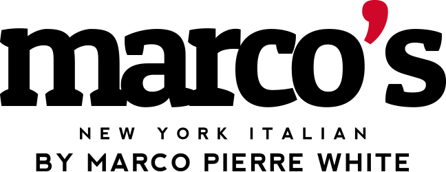 Black and White Restaurant Logo - Restaurant. Marco's Italian Leicester Grand Hotel