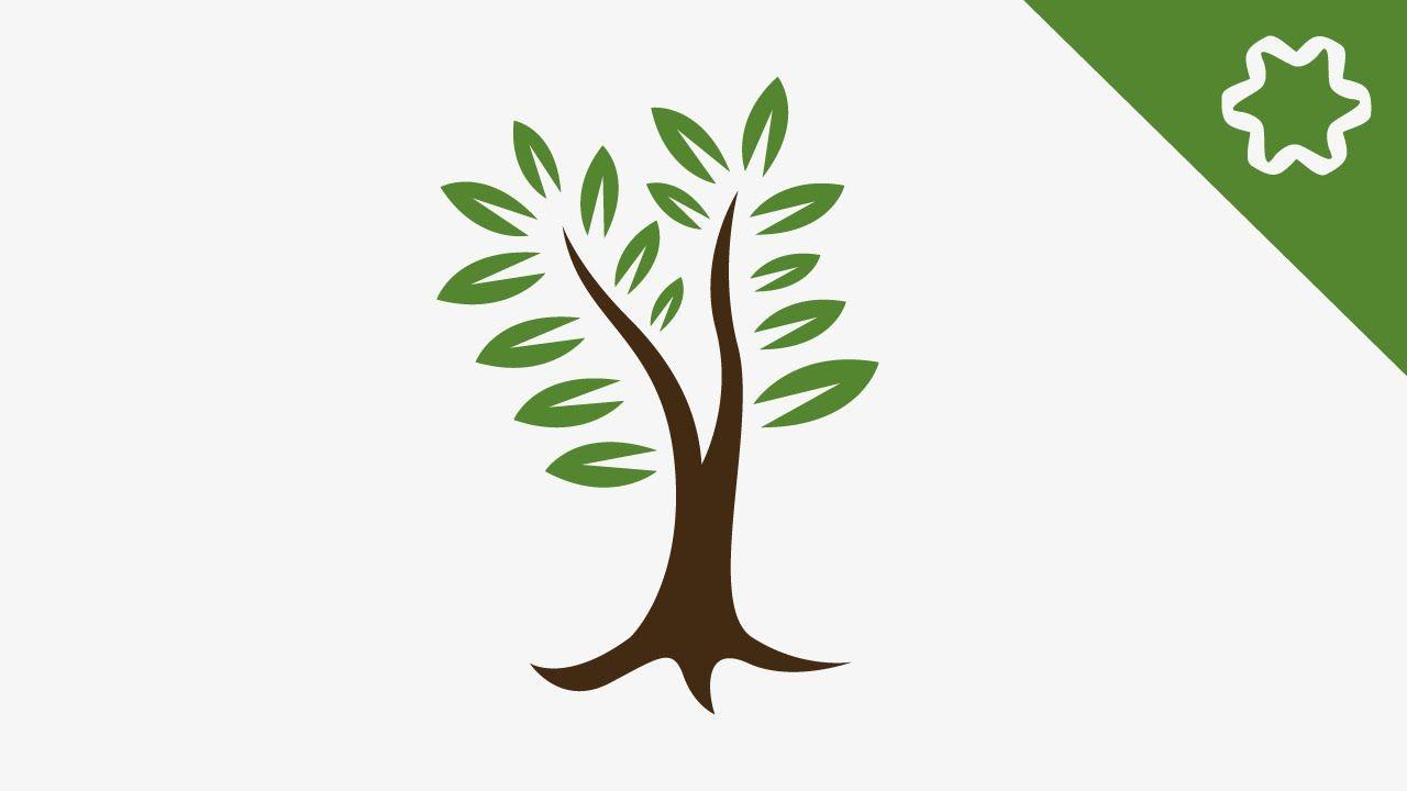 Tree Branch Logo - How to Design a Logo using Adobe Illustrator / Tutorial Designing a ...