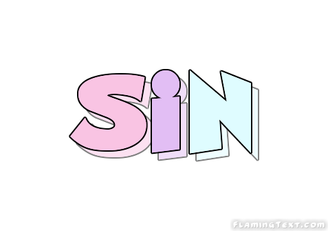 Sin Logo - Sin Logo | Free Name Design Tool from Flaming Text