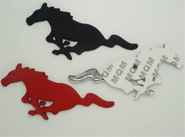 Ford Mustang Horse Logo - Online Shop Car styling 3D Horse Logo 3M glue Metal Alloy Car Auto ...